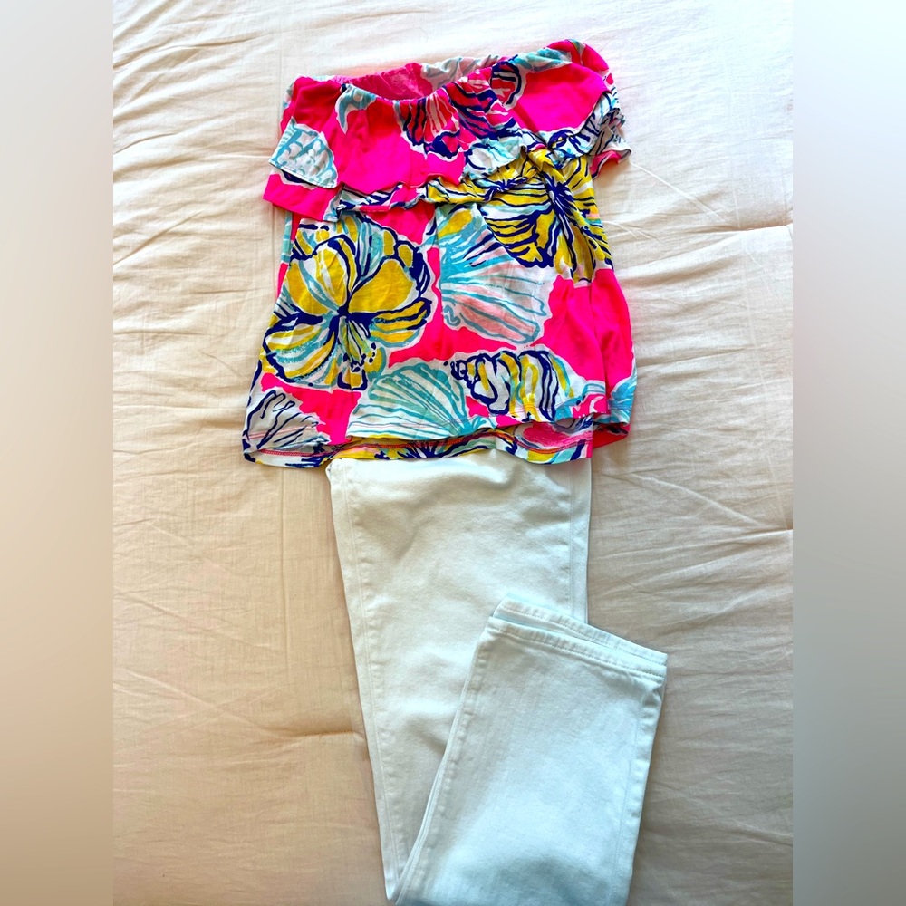Lilly Pulitzer strapless top